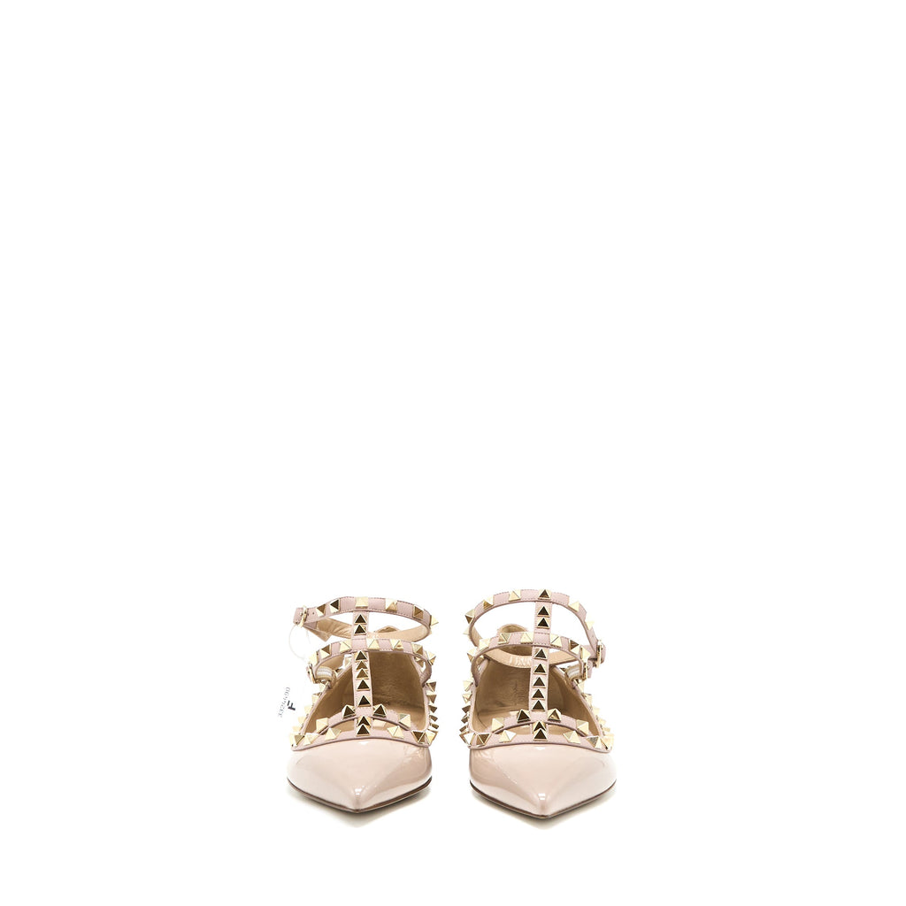 valentino-size-38-garavani-rockstud-ballet-flat-caged-patent-leather-light-pink-lghw