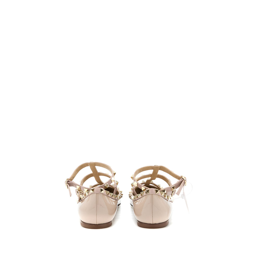 valentino-size-38-garavani-rockstud-ballet-flat-caged-patent-leather-light-pink-lghw