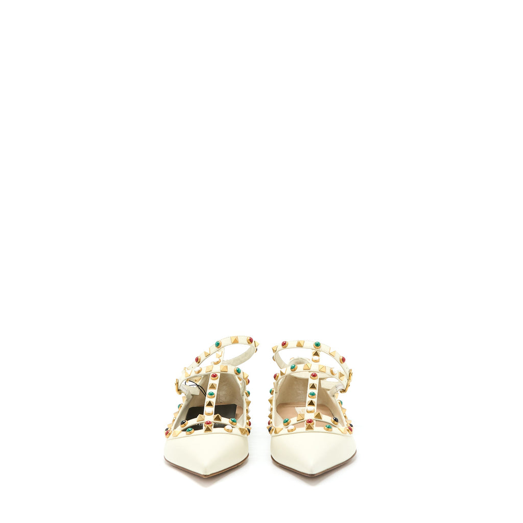 valentino-size-38-5-garavani-rockstud-ballet-flat-lambskin-white-ghw