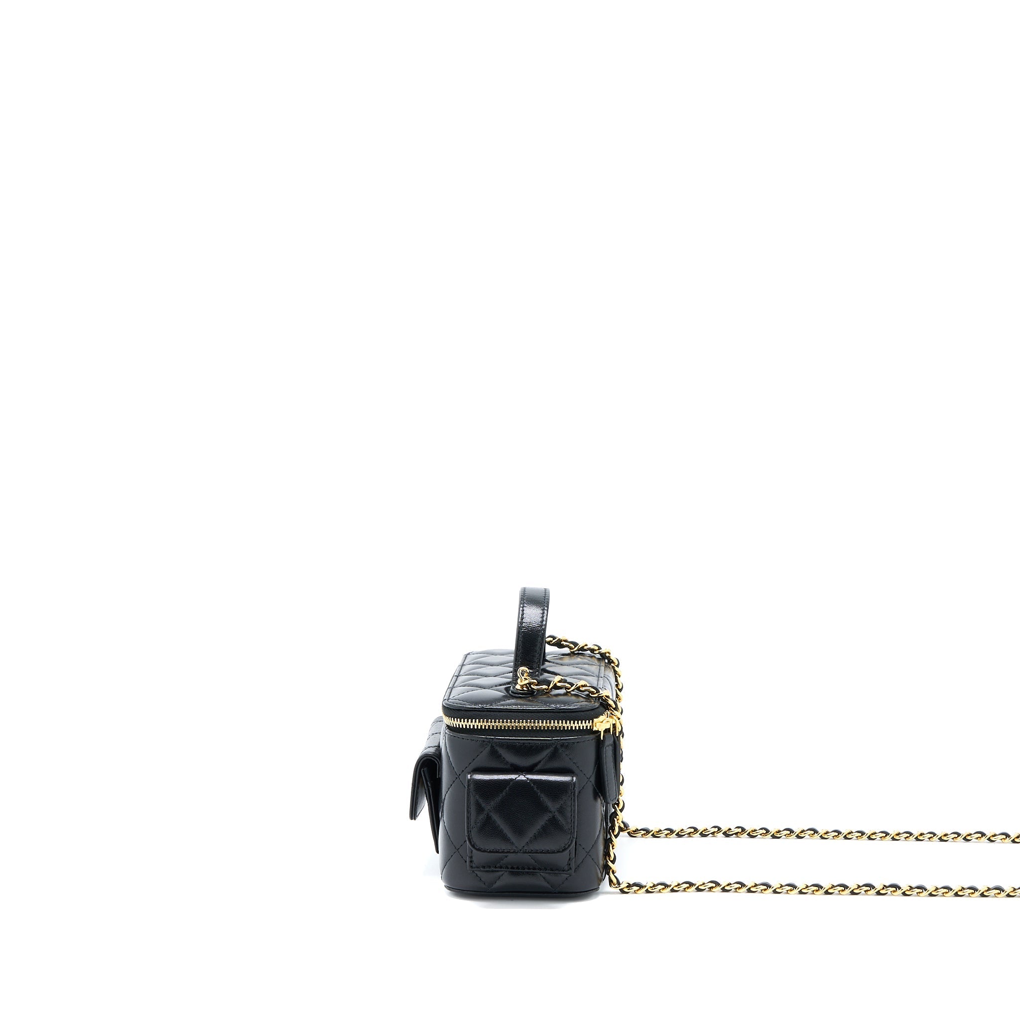 chanel-22k-top-handle-pocket-long-vanity-with-chain-black-ghw-1
