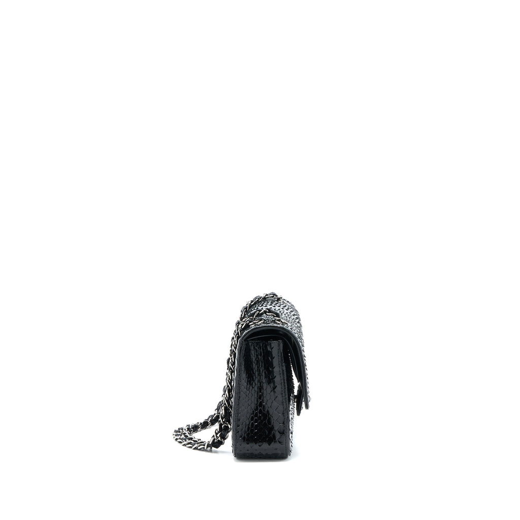 chanel-medium-classic-double-flap-bag-python-black-shw