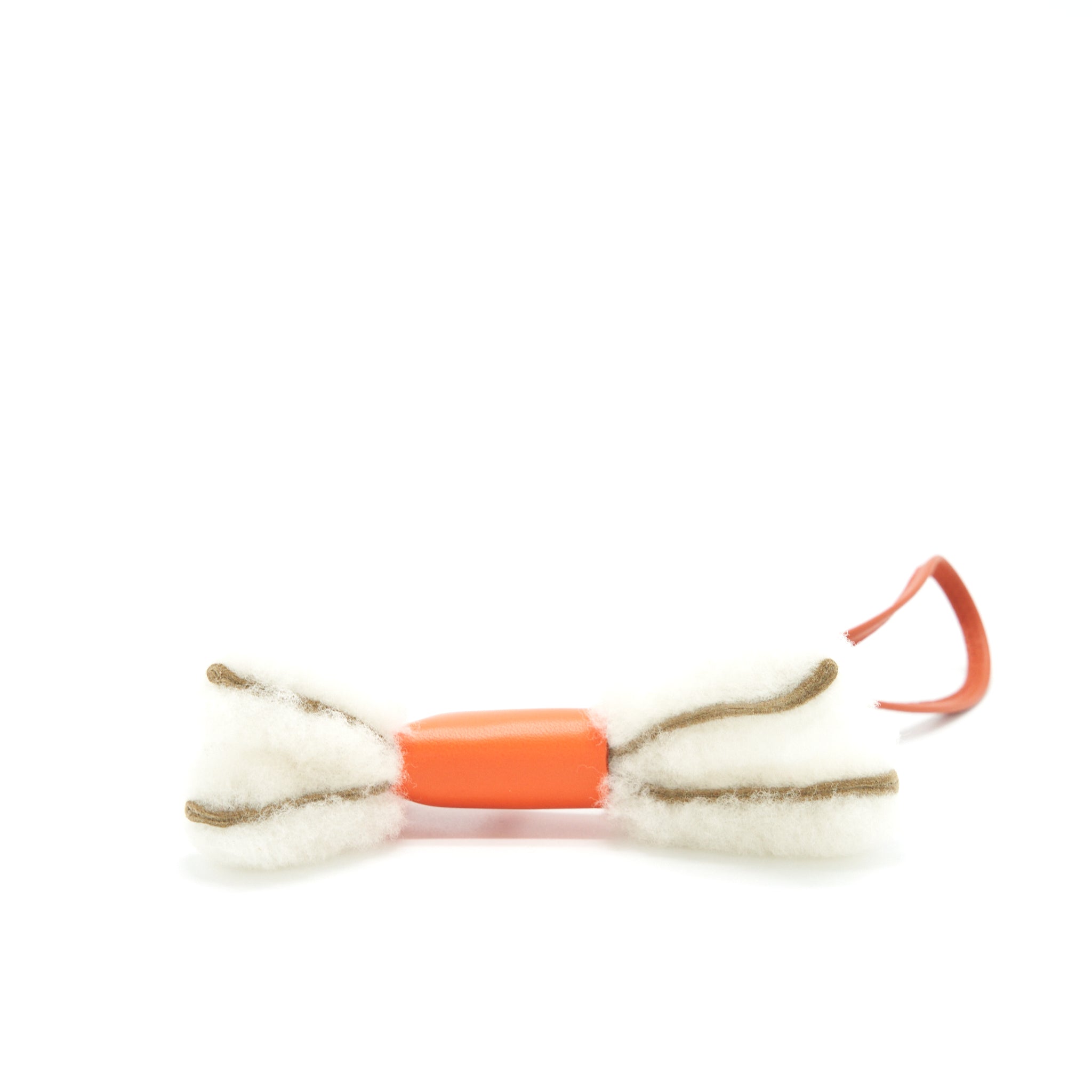 hermes-budy-shearing-bag-charm-orange-ecru-orange-poppy-cornaline