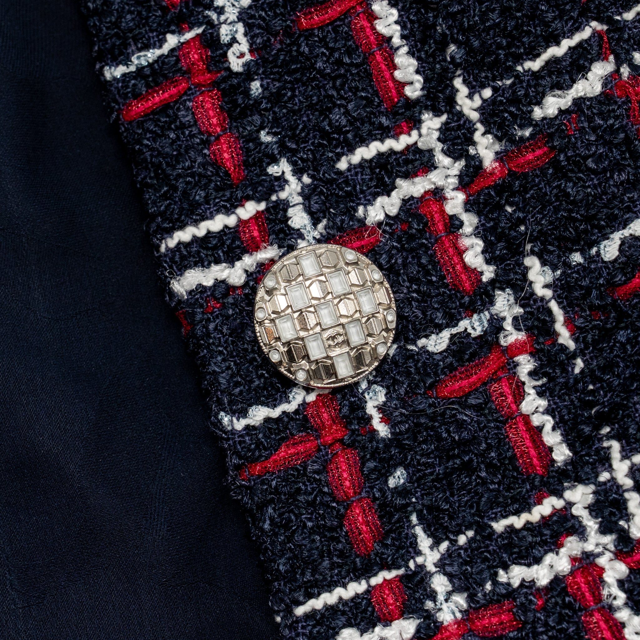 chanel-size-36-tweed-short-sleeve-mini-dress-viscose-navy-multicolour