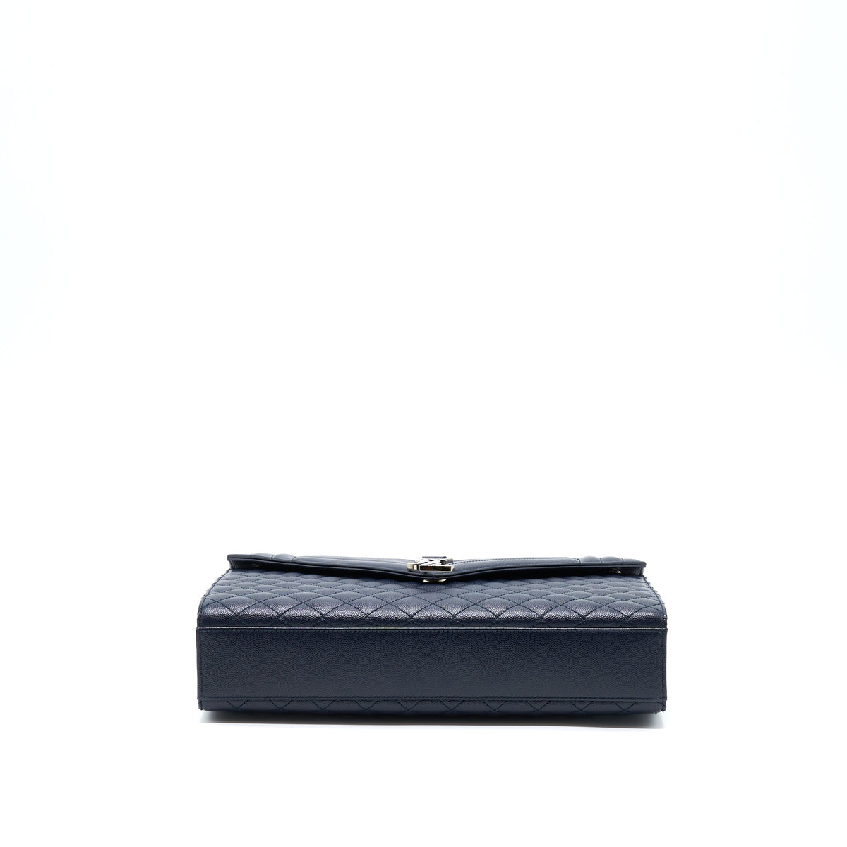saint-laurent-envelop-shoulder-bag-calfskin-navy-shw