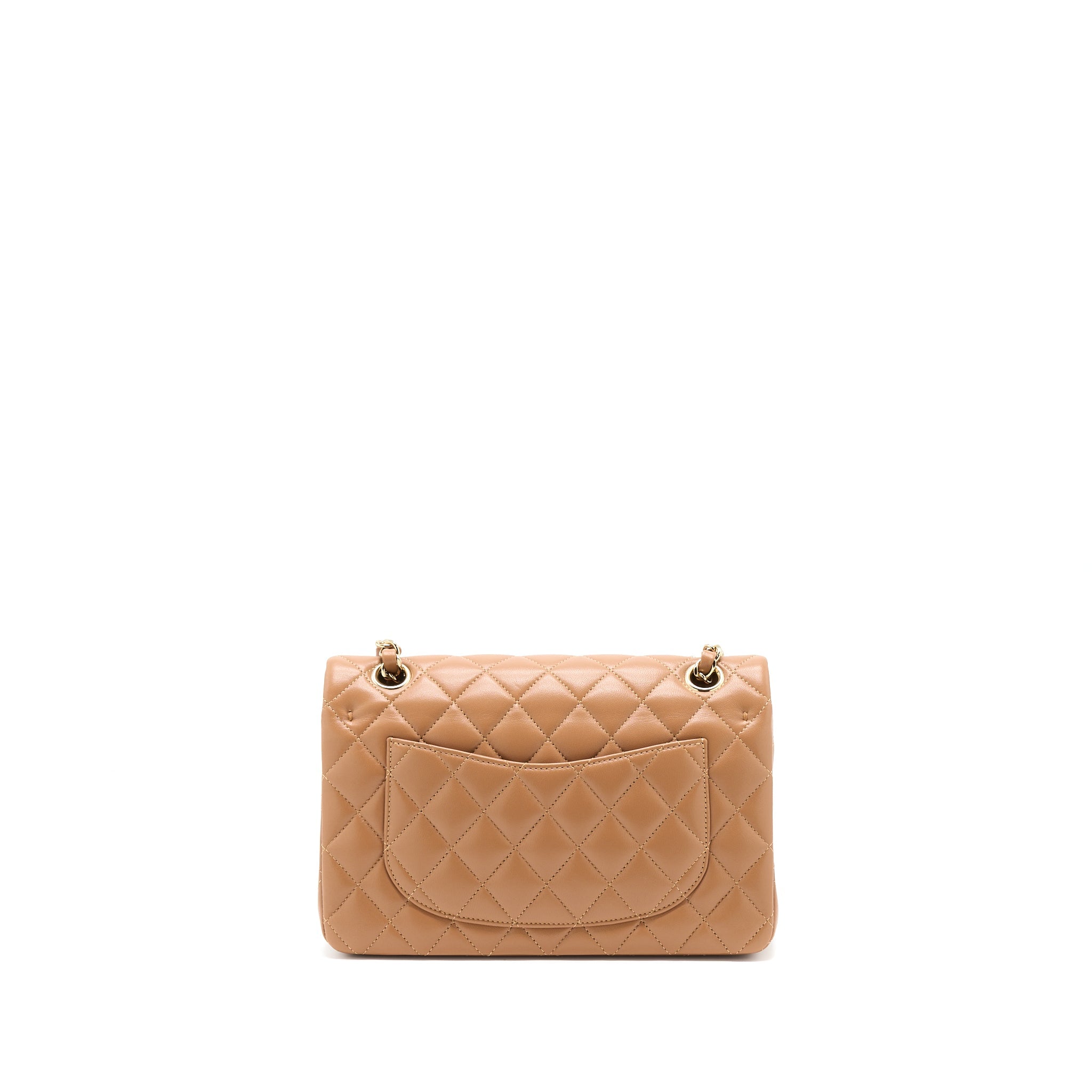 chanel-22s-small-classic-flap-bag-lambskin-caramel-lghwmicrochip
