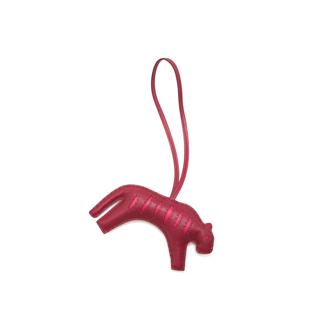 hermes-rooroo-tiger-bag-charm-dark-red