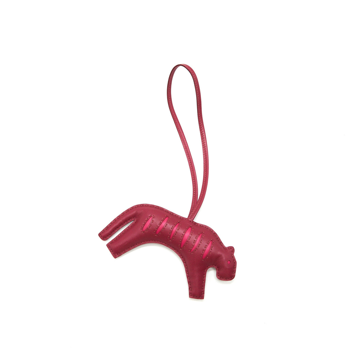 hermes-rooroo-tiger-bag-charm-dark-red