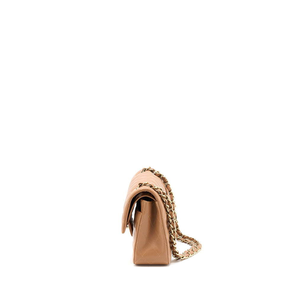 chanel-22s-small-classic-flap-bag-lambskin-caramel-lghwmicrochip
