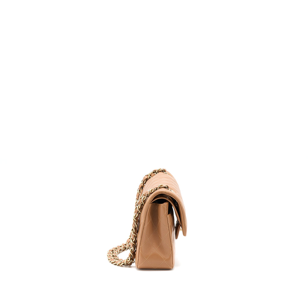 chanel-22s-small-classic-flap-bag-lambskin-caramel-lghwmicrochip