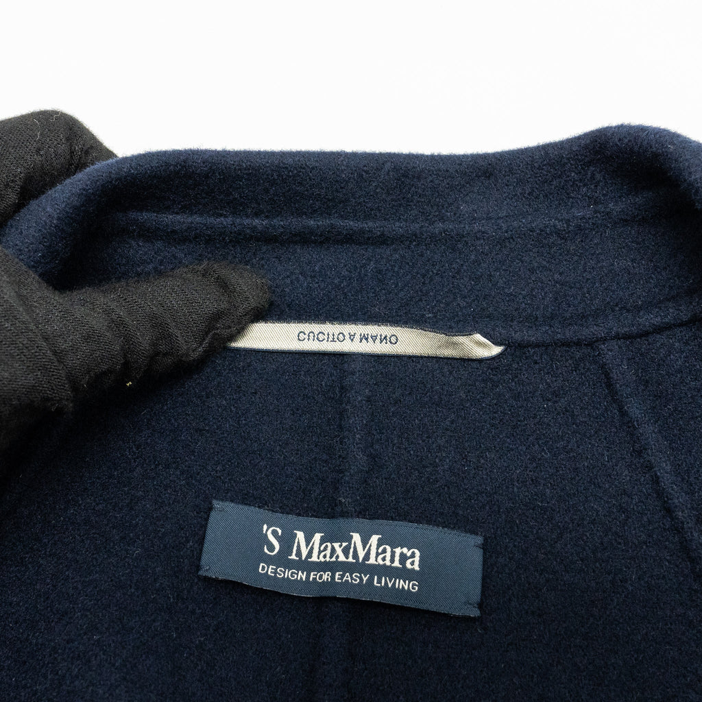 max-mara-size-34-esturia-coat-lana-vergine-navy
