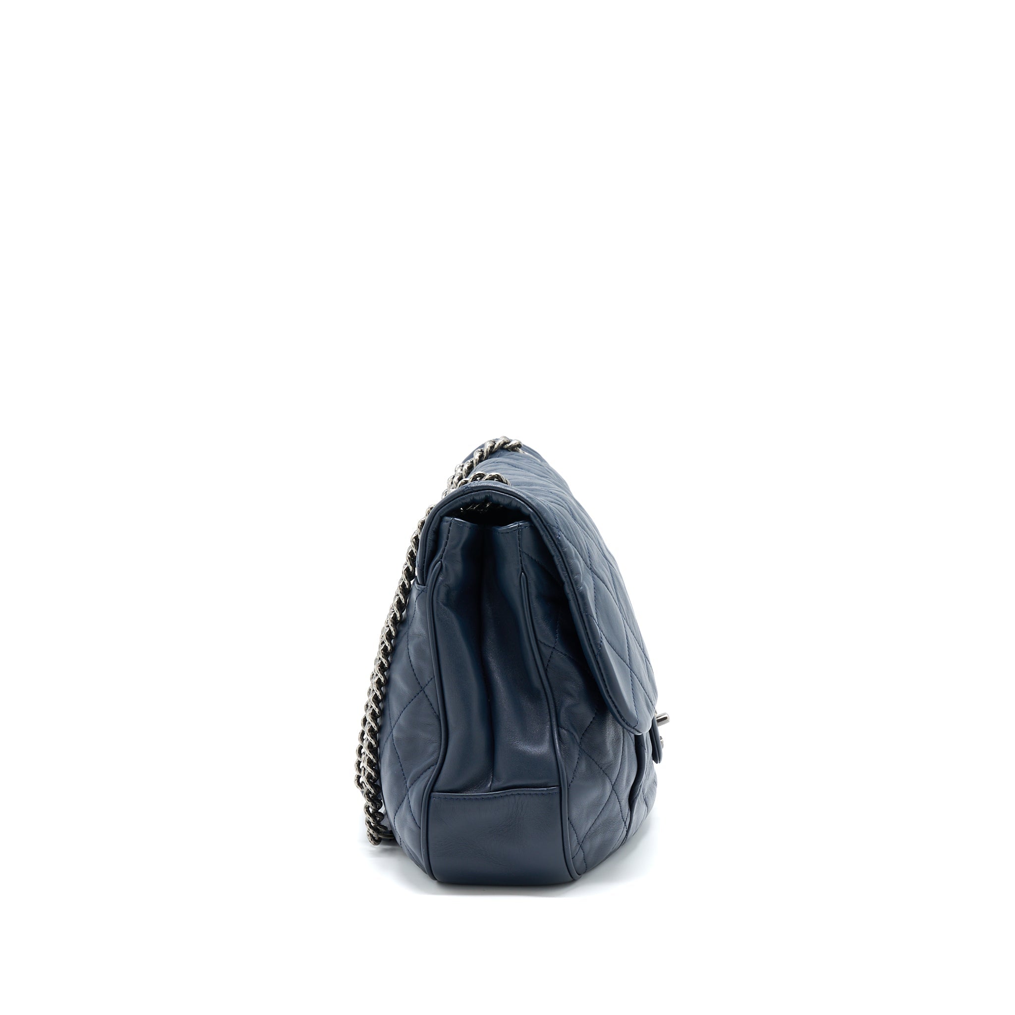 chanel-flap-hobo-bag-calfskin-navy-with-ruthenium-sliver-hardware