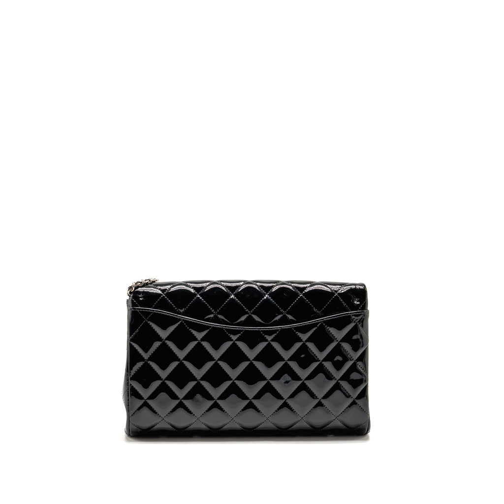 chanel-timeless-flap-clutch-with-chain-patent-black-shw