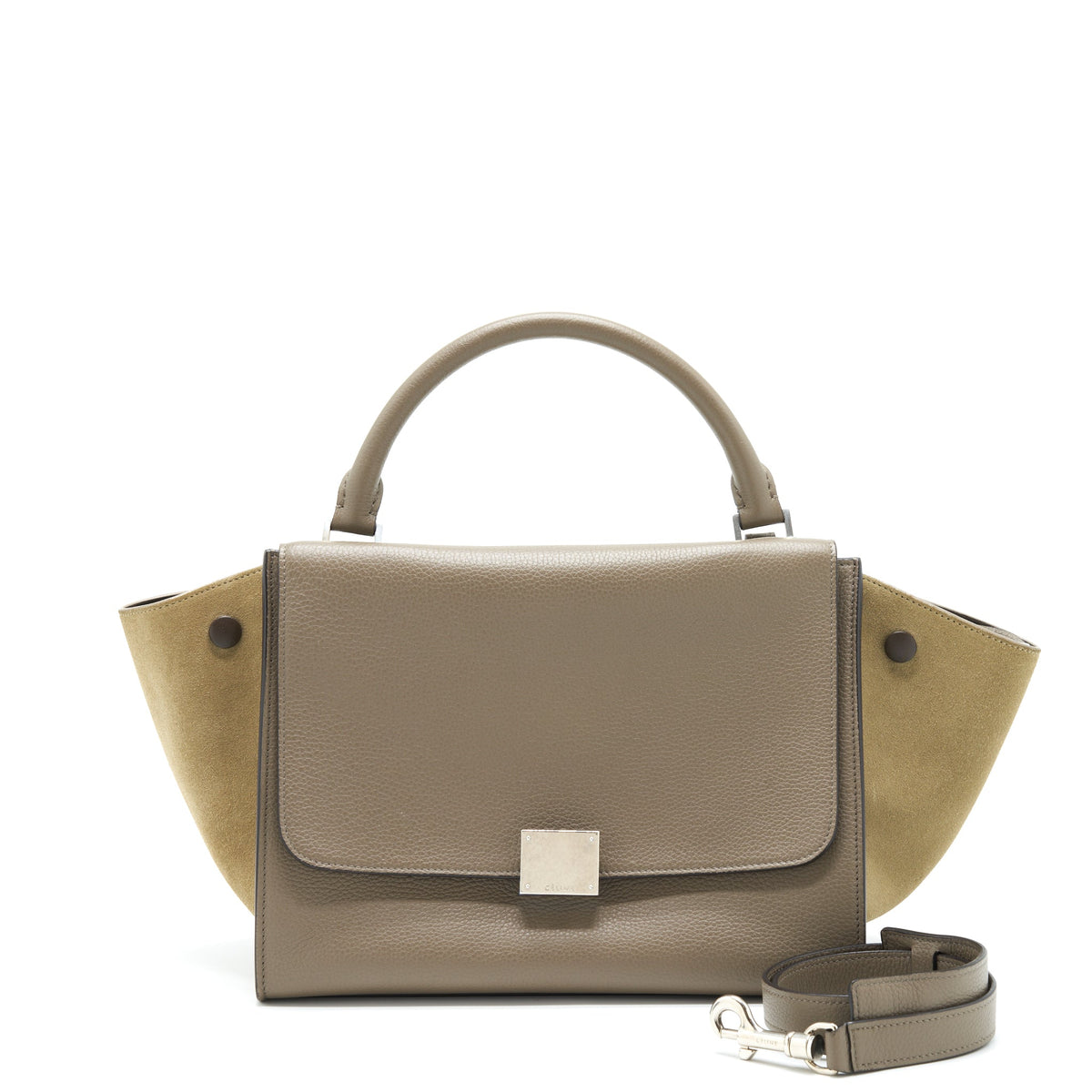 celine-trapeze-bag-calfskin-grey-shw