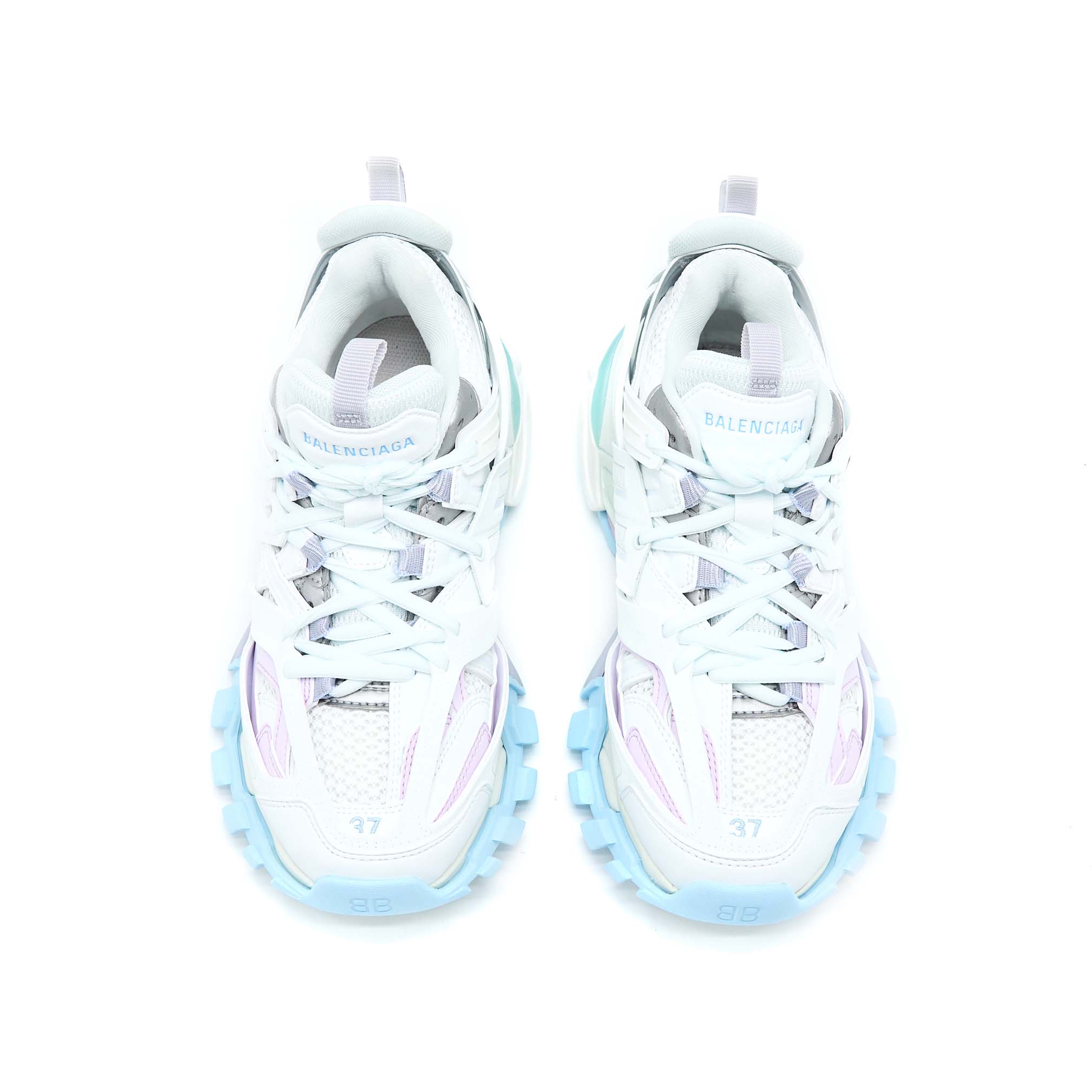 balenciaga-size-37-track-sneakers-mesh-nylon-multicolour