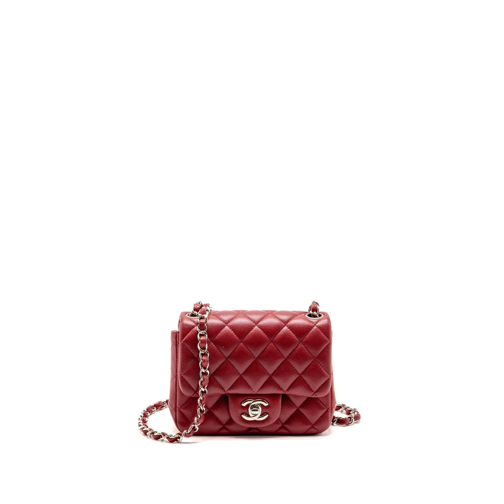 chanel-classic-mini-square-flap-bag-caviar-red-shw