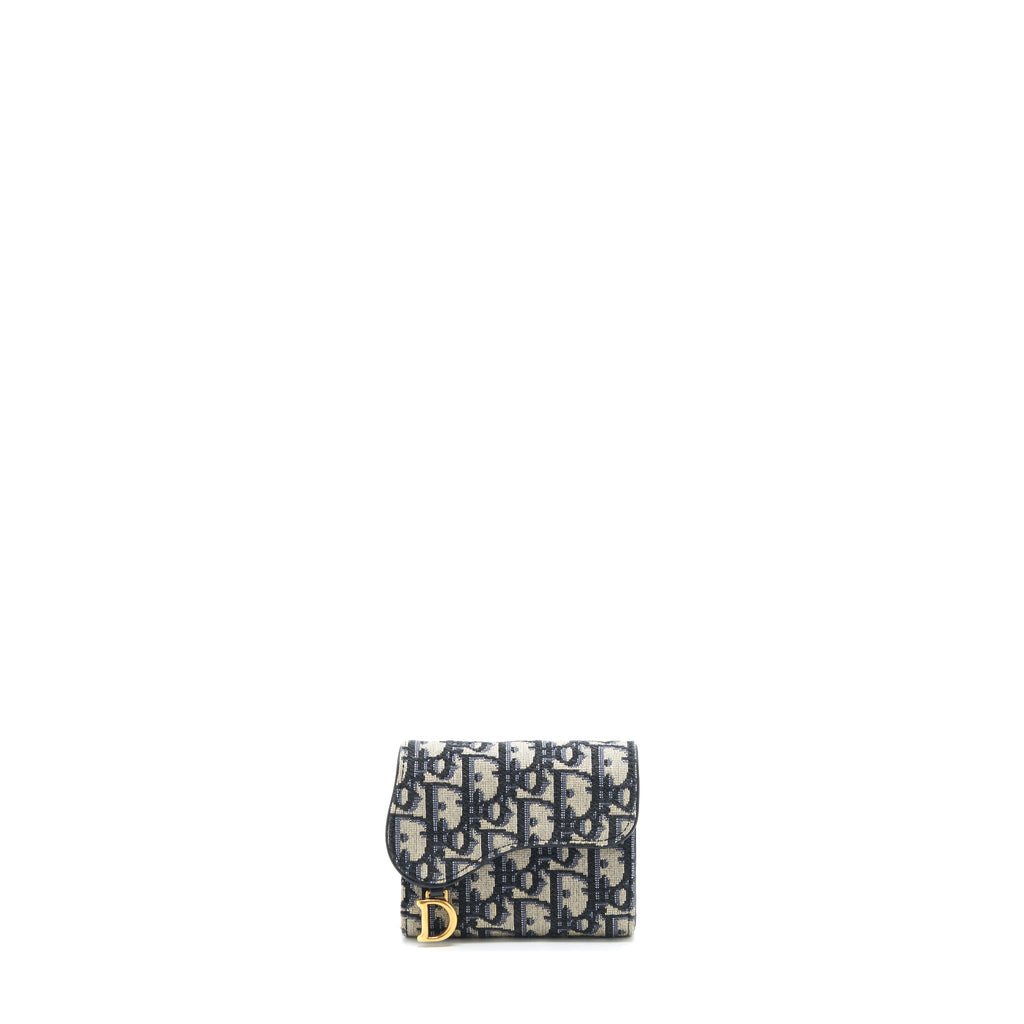 dior-saddle-compact-wallet-blue-oblique-canvas-ghw