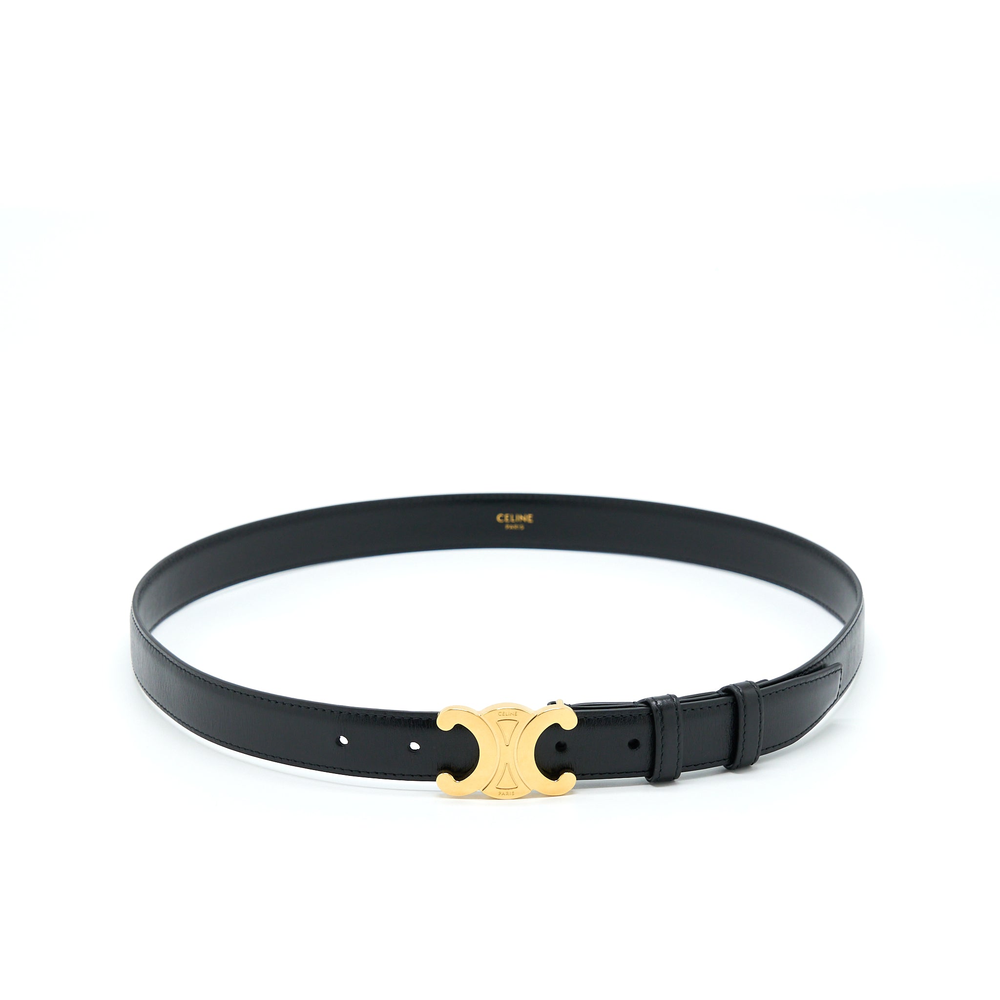 celine-size-85-triomphe-belt-smooth-calfskin-black-ghw