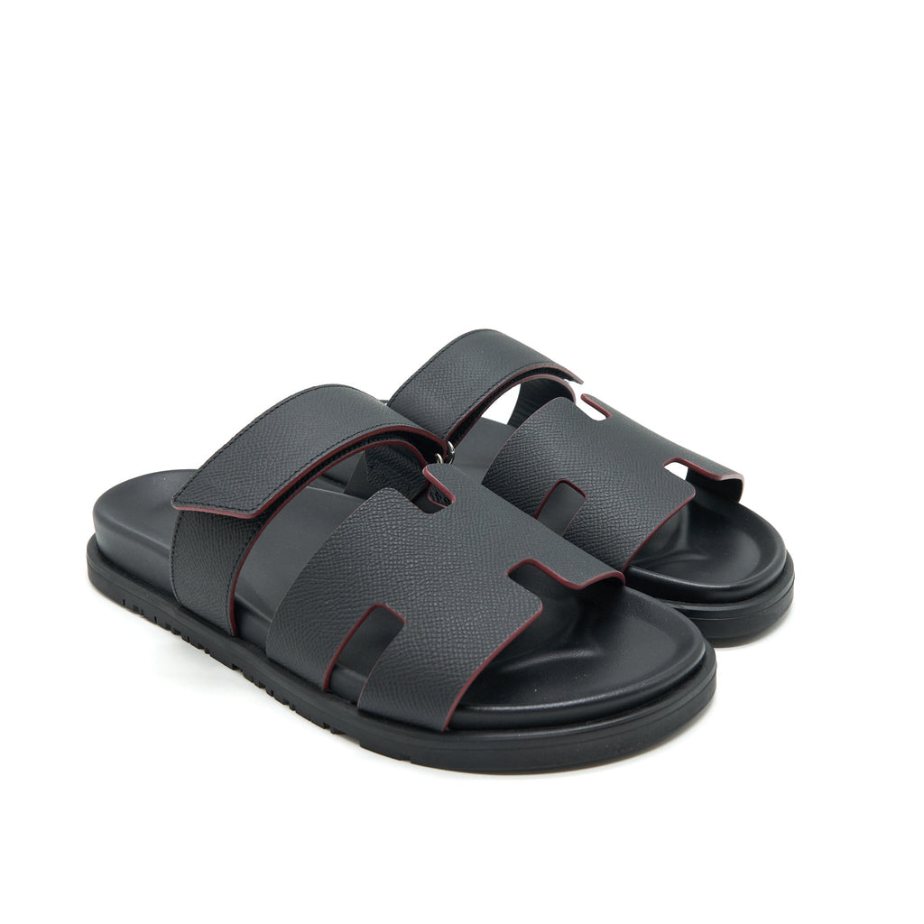 hermes-size40-mans-chypre-sandle-black-1