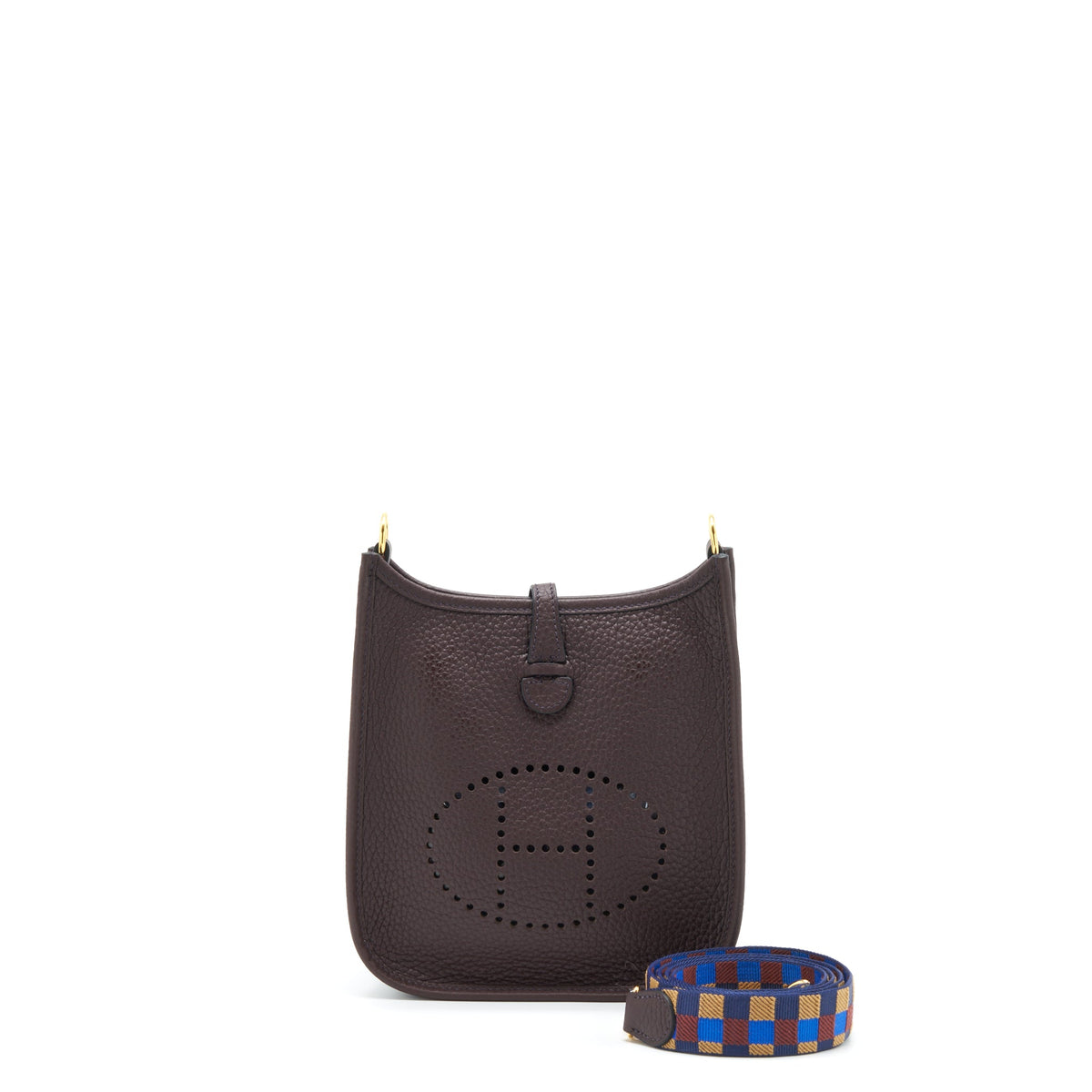 hermes-mini-evelyn-clemence-rouge-sellier-with-multicolour-strap-ghw