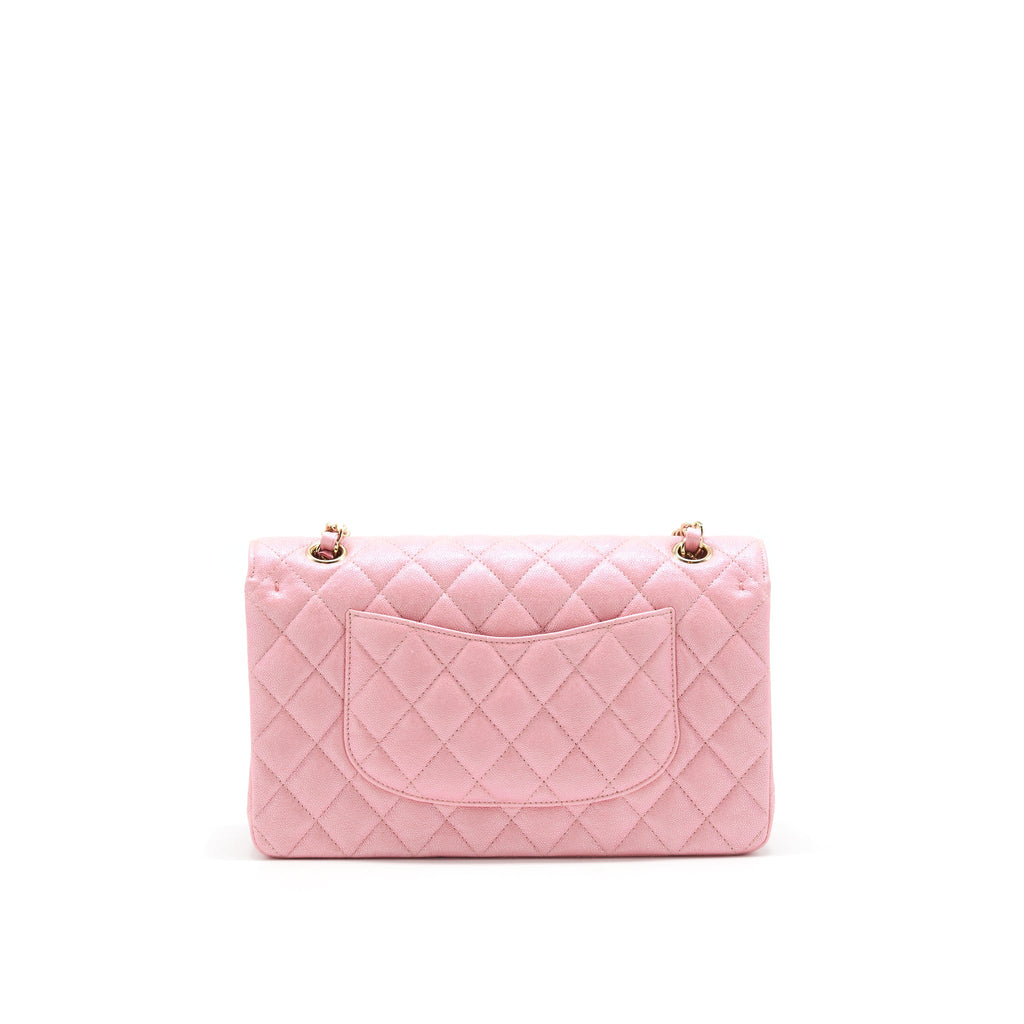 chanel-iridescent-pearly-pink-medium-classic-double-flap-bag-caviar-with-lghw-1