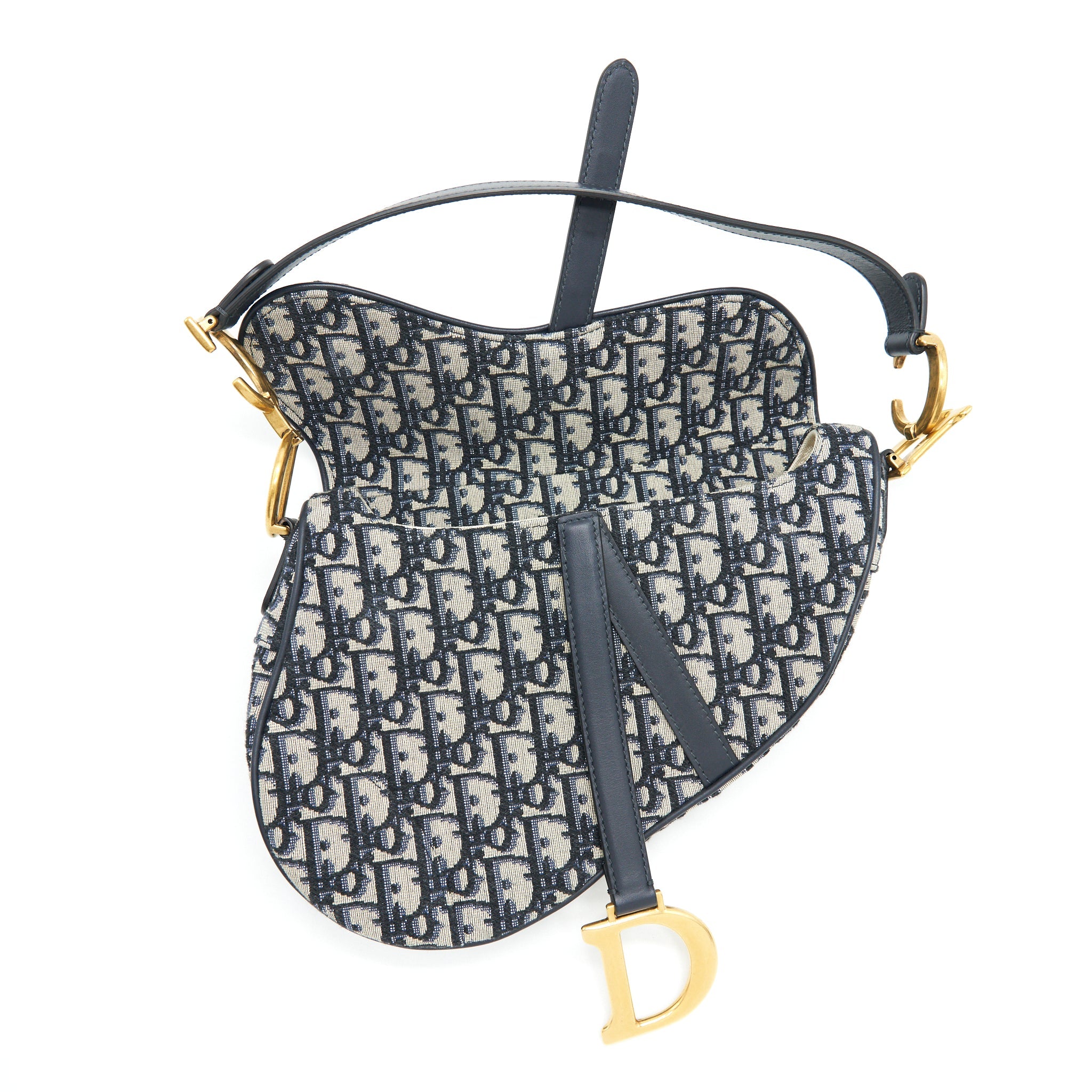 dior-medium-saddle-bag-blue-oblique-jacquard