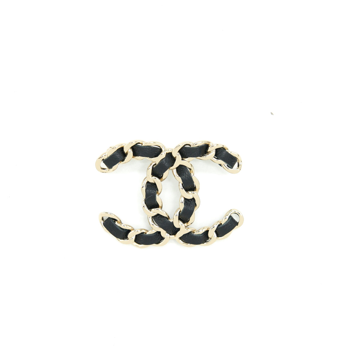 chanel-cc-logo-leather-chain-brooch-black-lghw-3