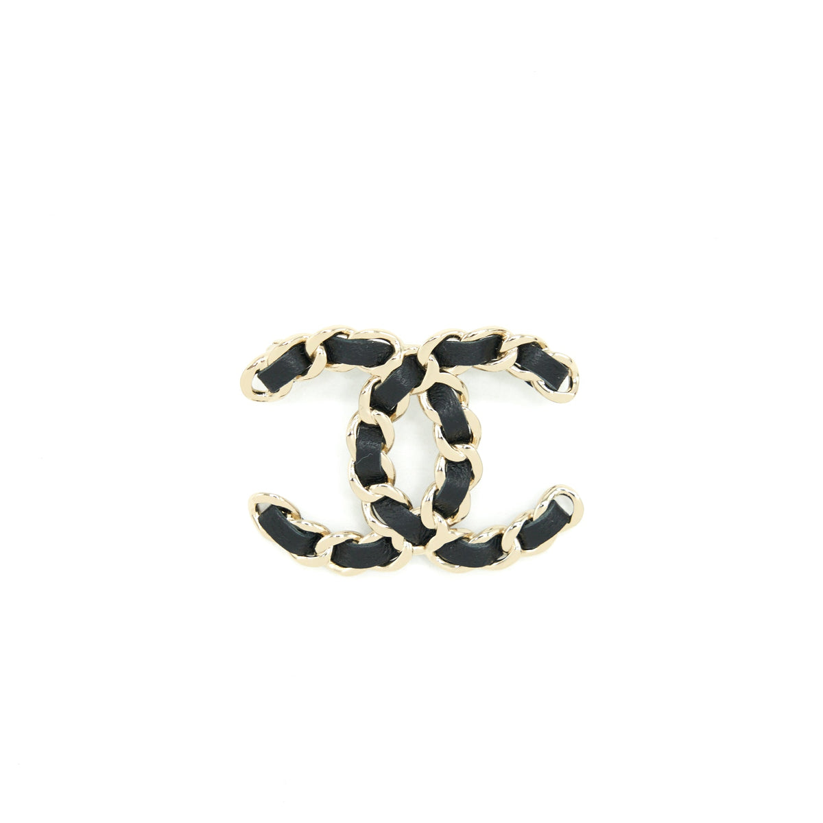 chanel-cc-logo-leather-chain-brooch-black-lghw-3