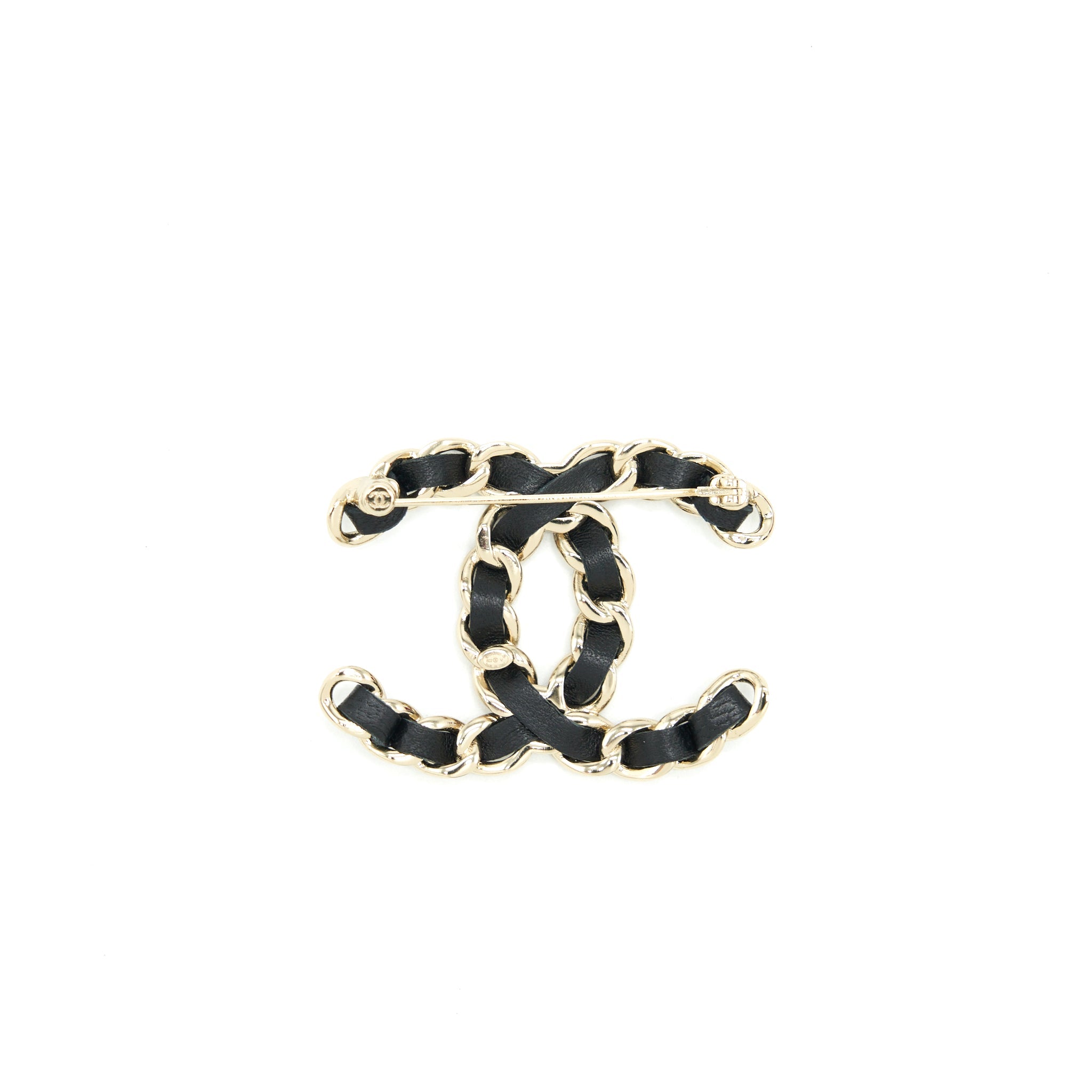 chanel-cc-logo-leather-chain-brooch-black-lghw-3