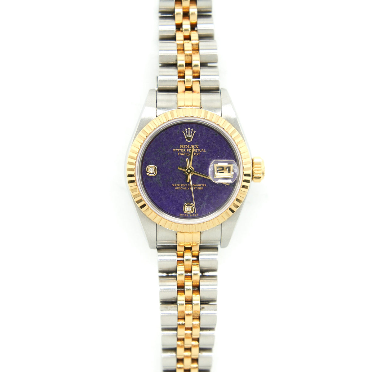 rolex-datejust-79173-ladies-watch-sodalite-dial-26-mm-steel-and-yellow-gold-year-2002