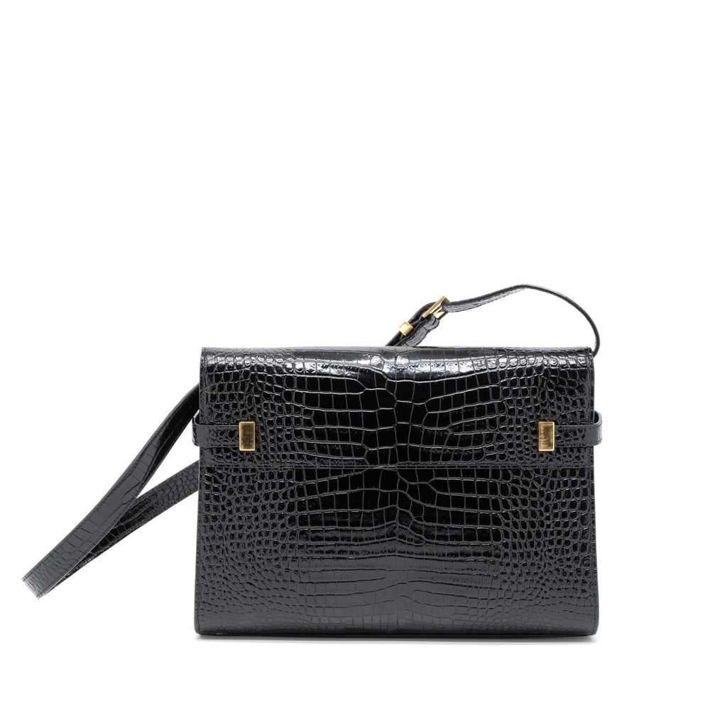 saint-laurent-manhattan-shoulder-bag-crocodile-embossed-black-ghw