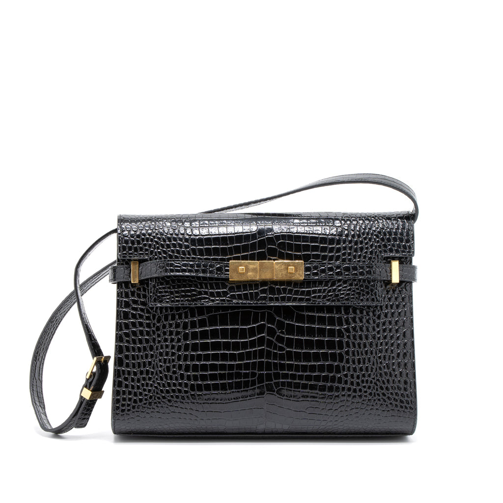 saint-laurent-manhattan-shoulder-bag-crocodile-embossed-black-ghw