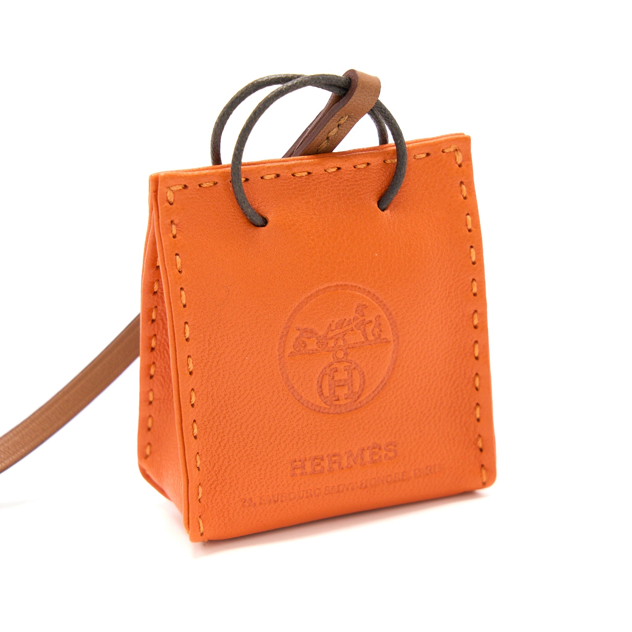 hermes-orange-bag-charm-feu-gold-stamp-y