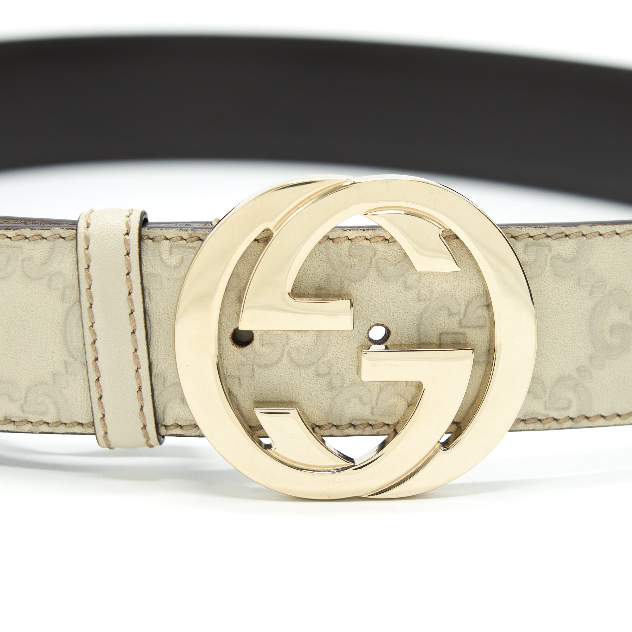 gucci-gg-buckle-leather-belt-white-size90