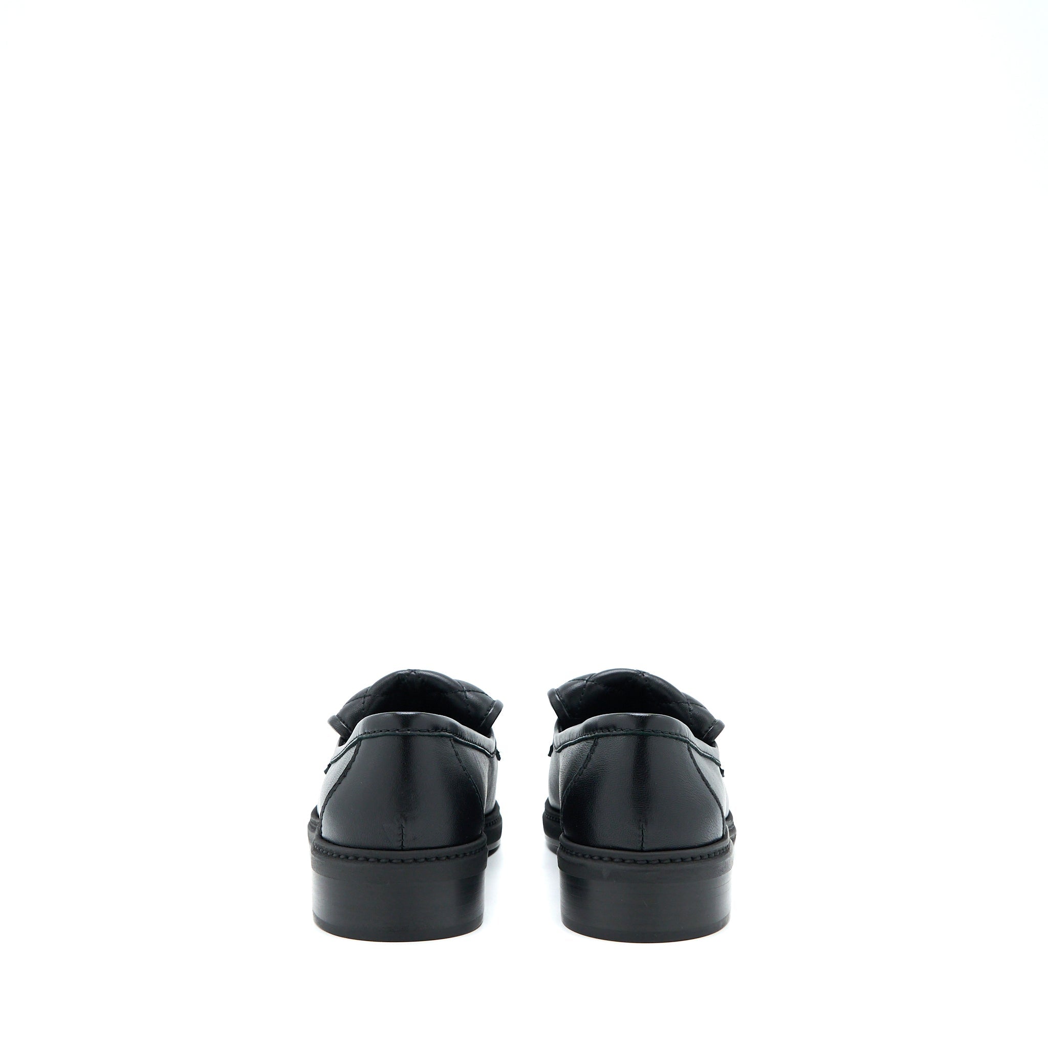 chanel-size-37-5-turnlock-loafers-quilted-leather-black-lghw