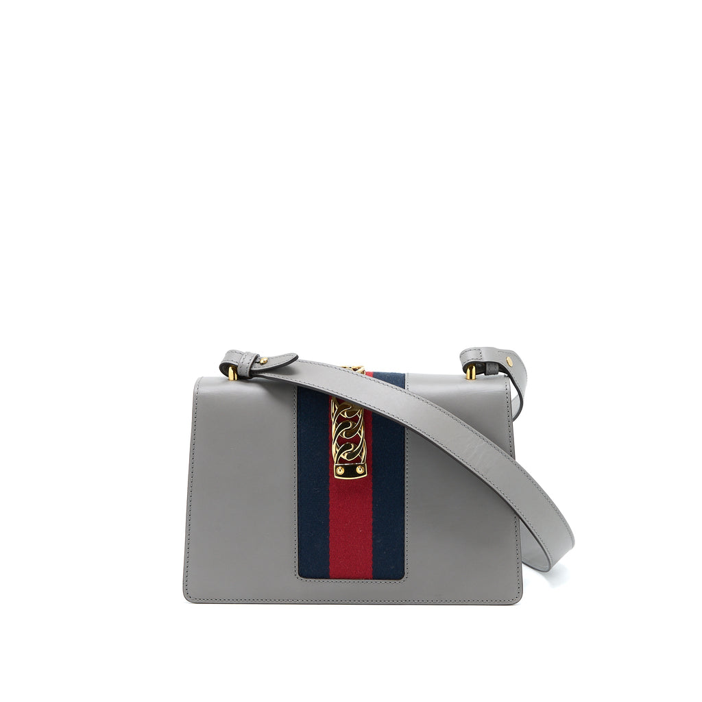 gucci-small-sylvie-shoulder-bag-calfskin-grey-ghw