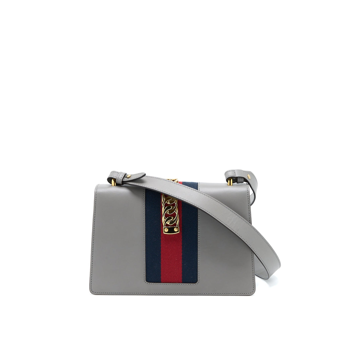 gucci-small-sylvie-shoulder-bag-calfskin-grey-ghw