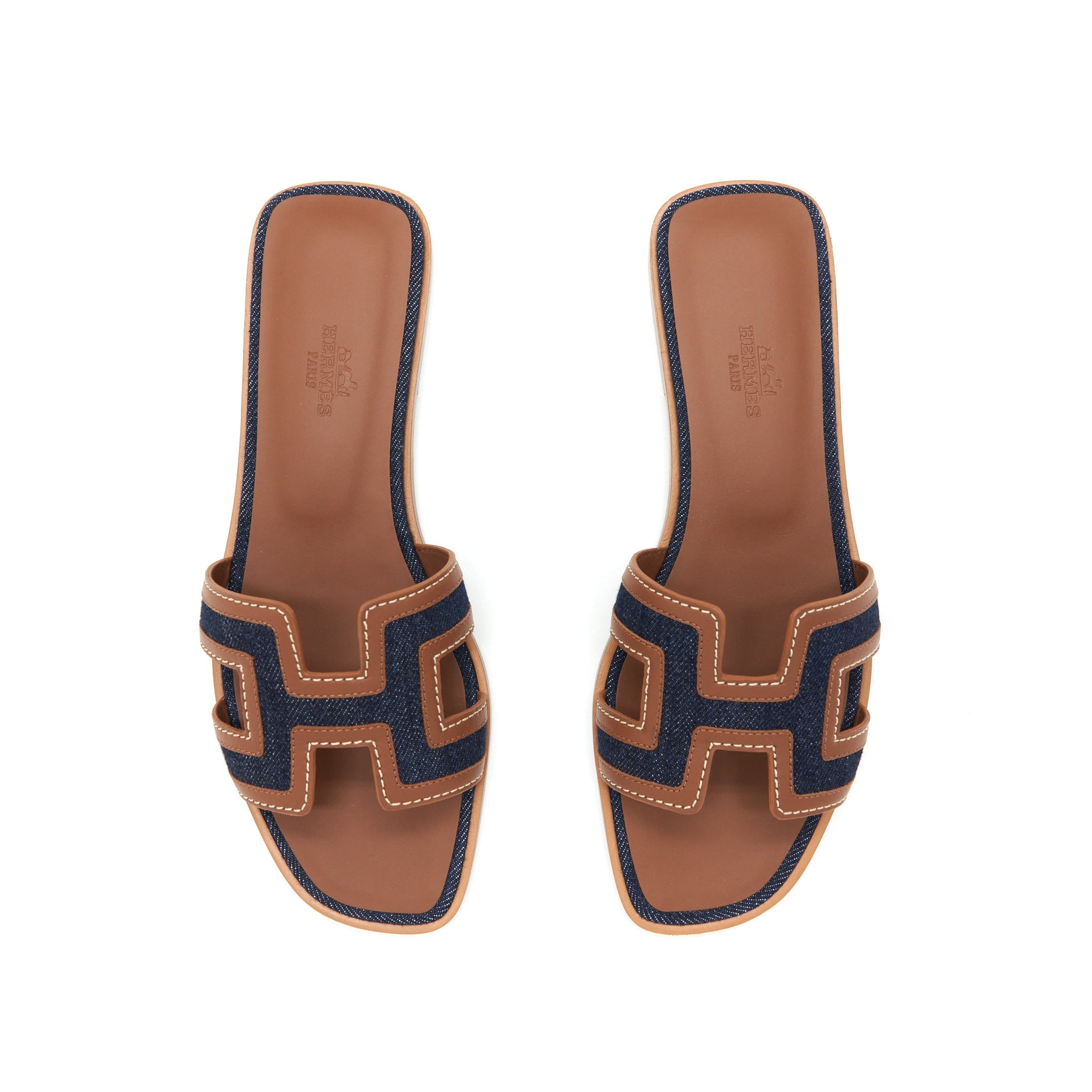 hermes-size-37-5-oran-sandals-denim-canvas-calfskin-blue-brut-gold