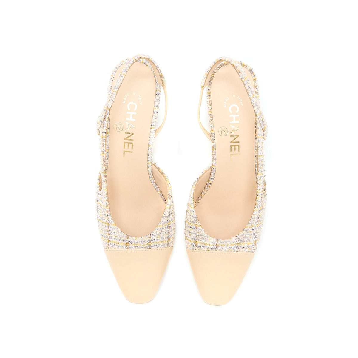 chanel-size-36-5-slings-shoes-tweed-multicolour