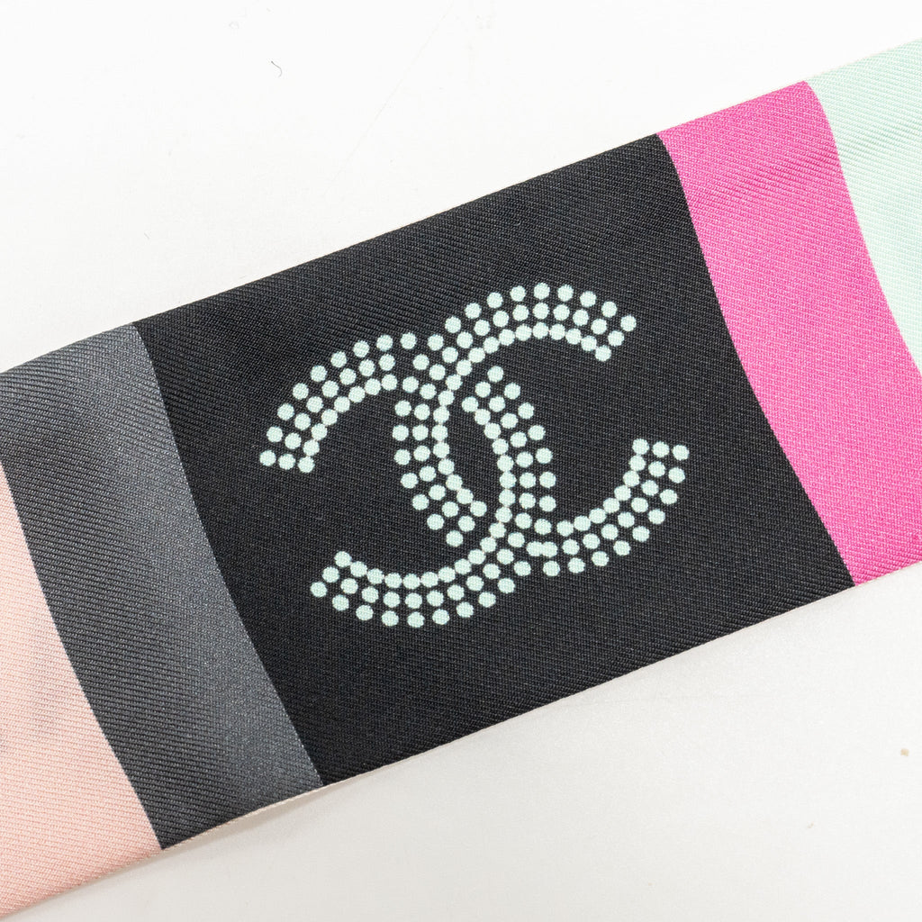 chanel-cc-logo-printed-twilly-silk-pink-multicolour-copy