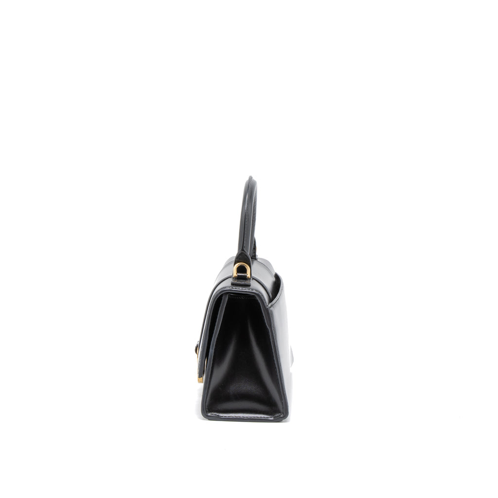 balenciaga-hourglass-xs-calfskin-black-ghw