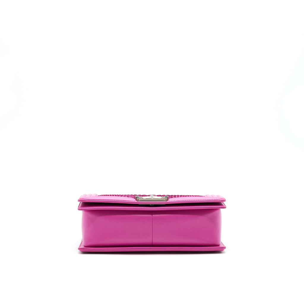 chanel-medium-le-boy-flap-bag-in-python-leather-pink-with-brushed-shw-1