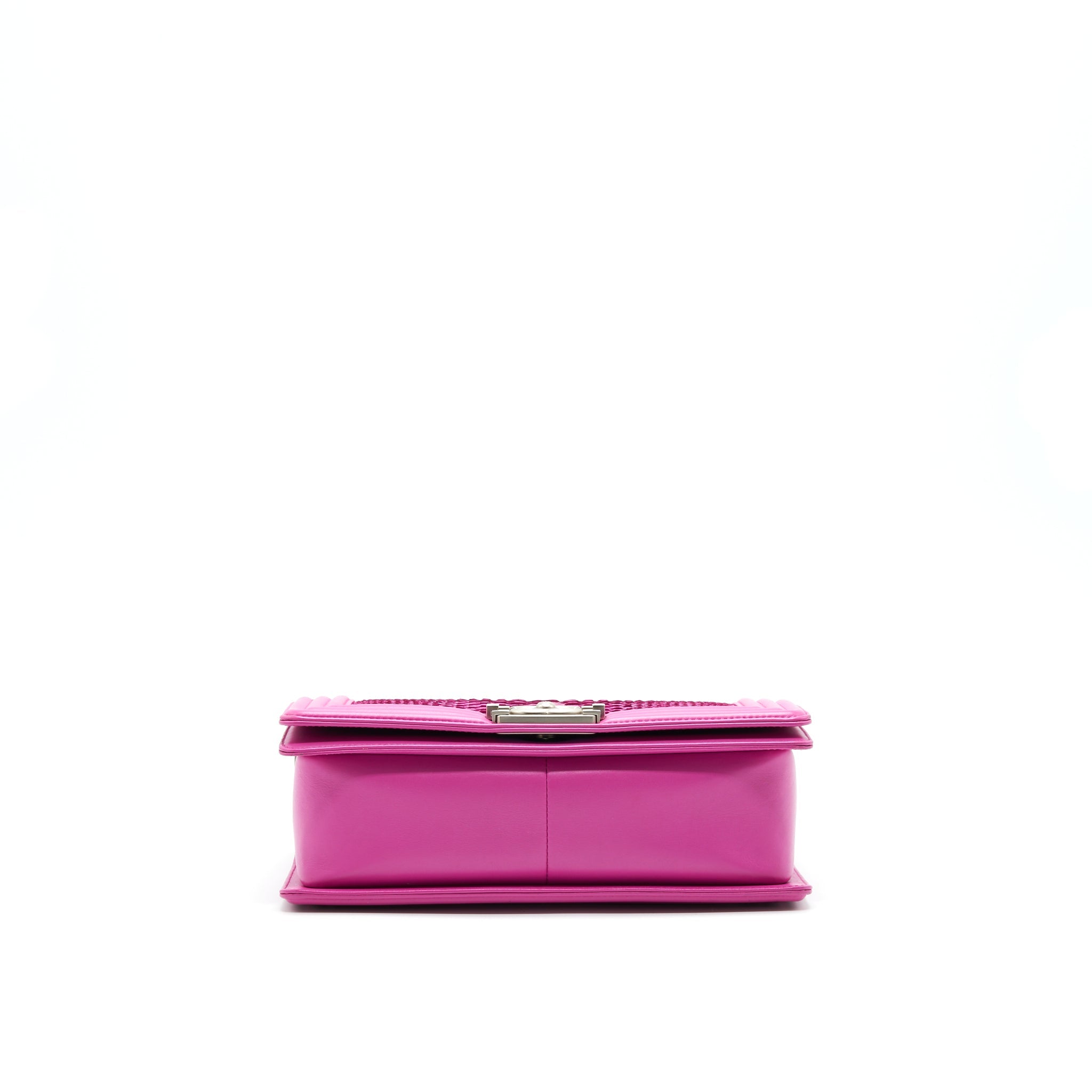 chanel-medium-le-boy-flap-bag-in-python-leather-pink-with-brushed-shw-1
