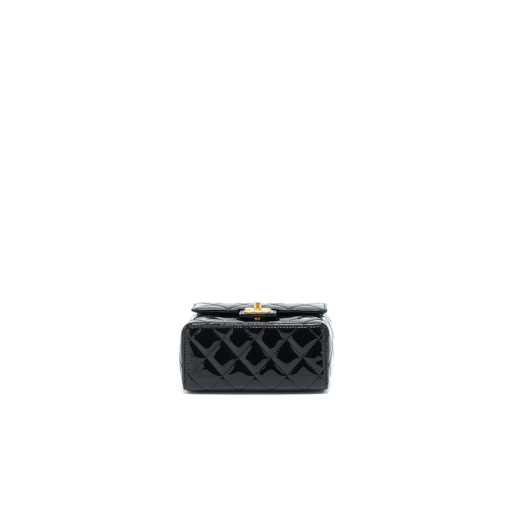 chanel-22k-retro-classic-new-square-mini-flap-bag-patent-black-brushed-ghw-microchip