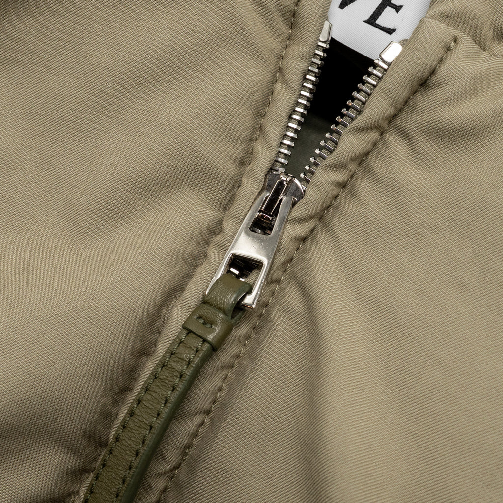 loewe-size-34-cropped-hooded-jacket-cotton-polyester-khaki-green