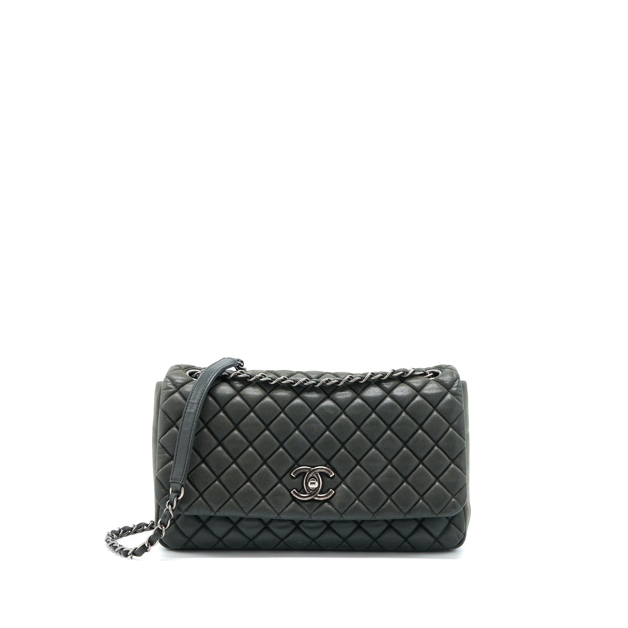 chanel-quilted-flap-iridescent-calfskin-dark-green-ruthenium-shw