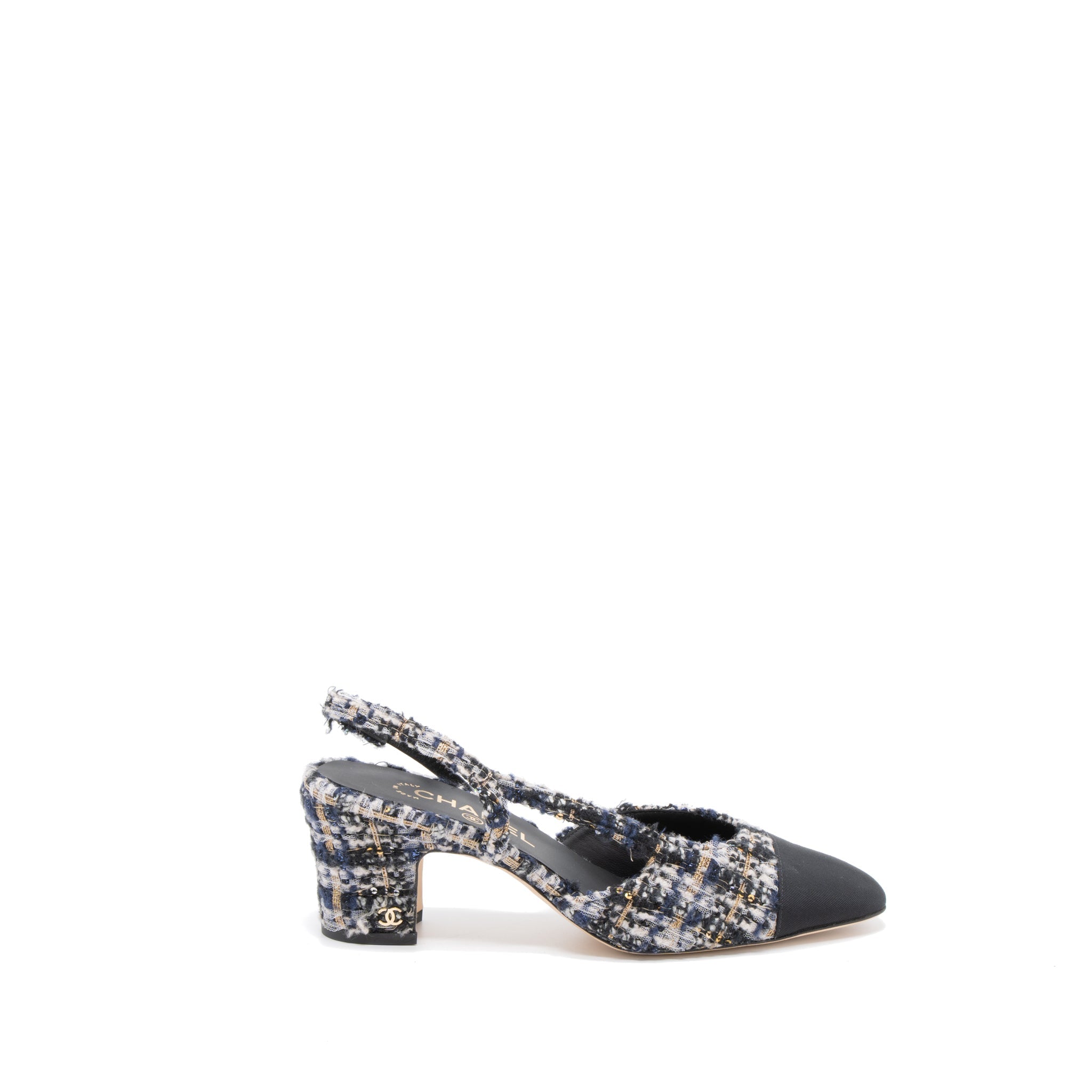 chanel-size-38-5-slings-shoes-tweed-leather-multicolour