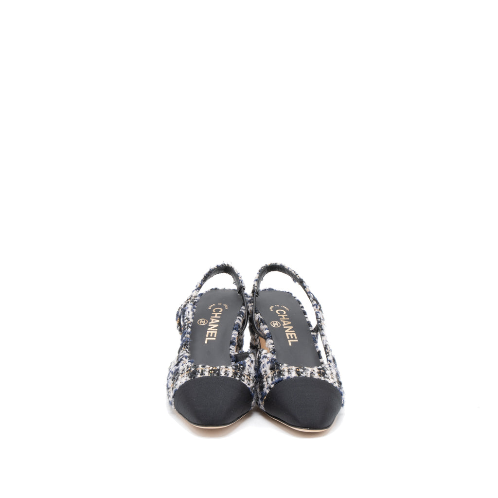 chanel-size-38-5-slings-shoes-tweed-leather-multicolour