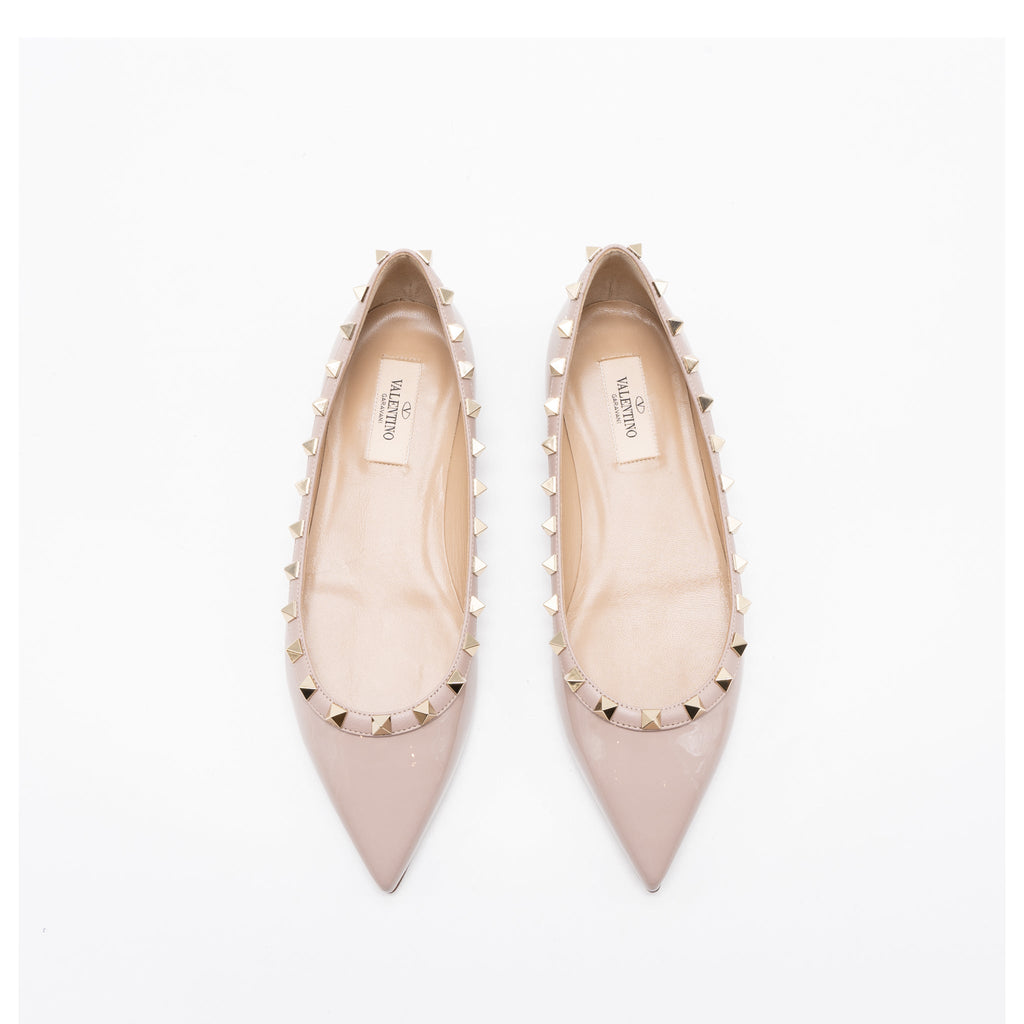 valentino-size-37-rockstud-ballet-flap-patent-poudre-lghw
