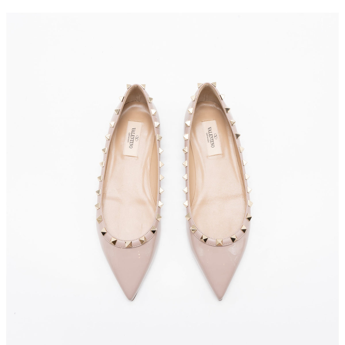 valentino-size-37-rockstud-ballet-flap-patent-poudre-lghw