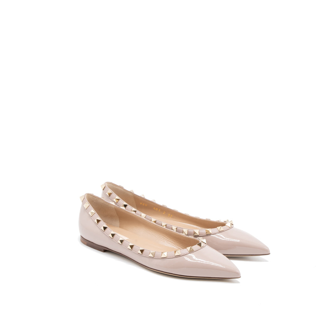 valentino-size-37-rockstud-ballet-flap-patent-poudre-lghw